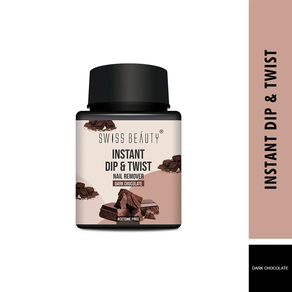 Swiss Beauty Instant Dip & Twist Nail Paint Remover Dark Chocolate (80 ml)