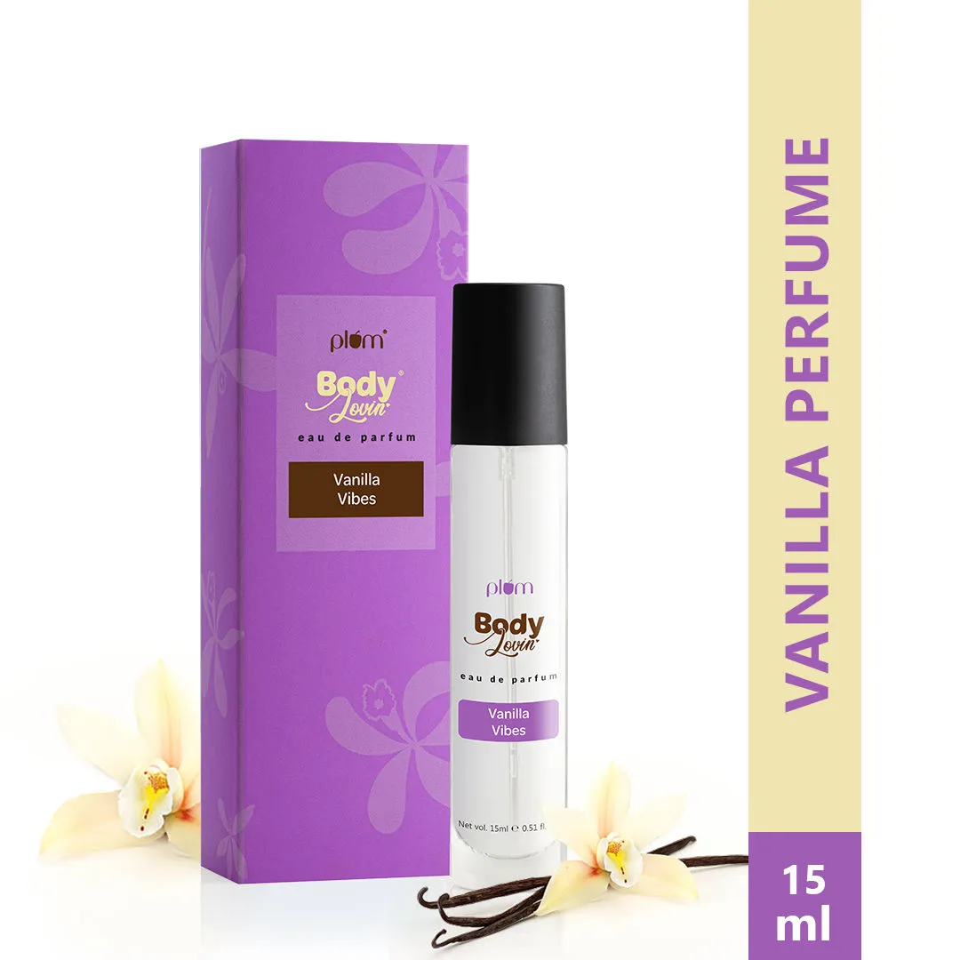 Plum BodyLovin' Vanilla Vibes Eau de Parfum, Vanilla Fragance, Mini Perfume Spray for Women