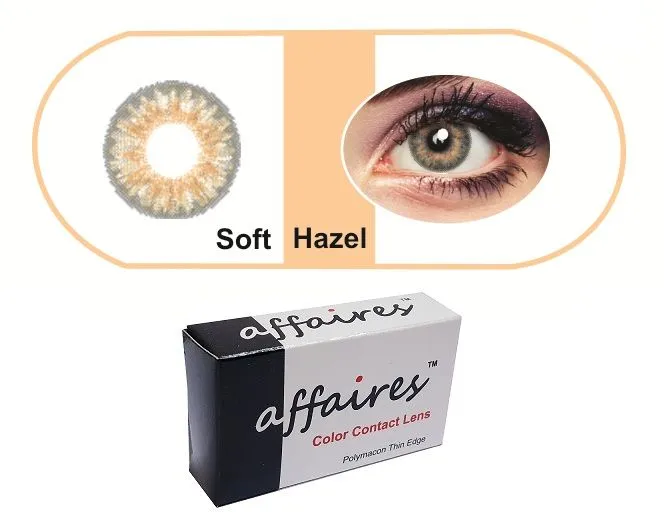 Affaires Color Contact Lenses - Soft Hazel