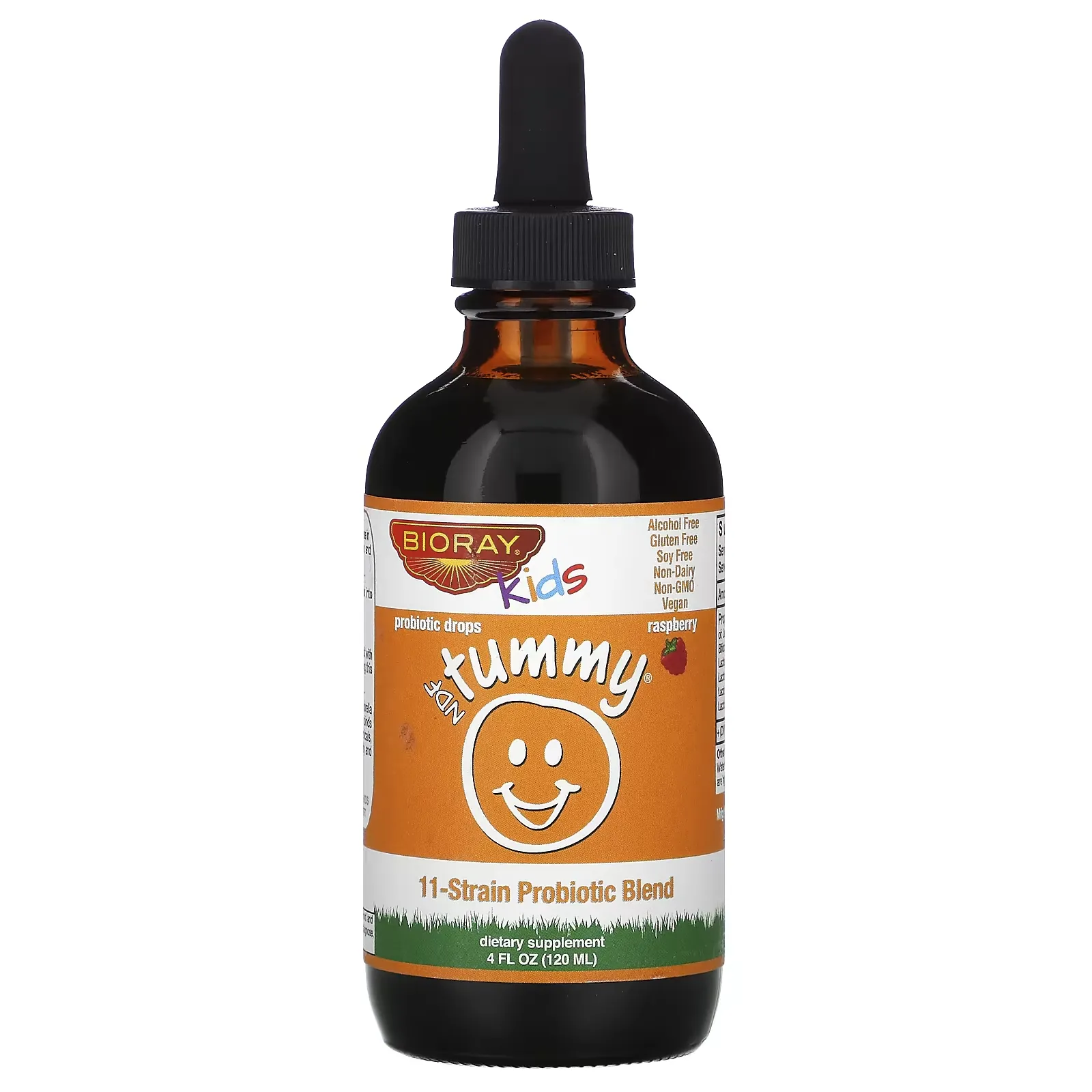 Kids, NDF Tummy, Raspberry, 4 fl oz (120 ml)