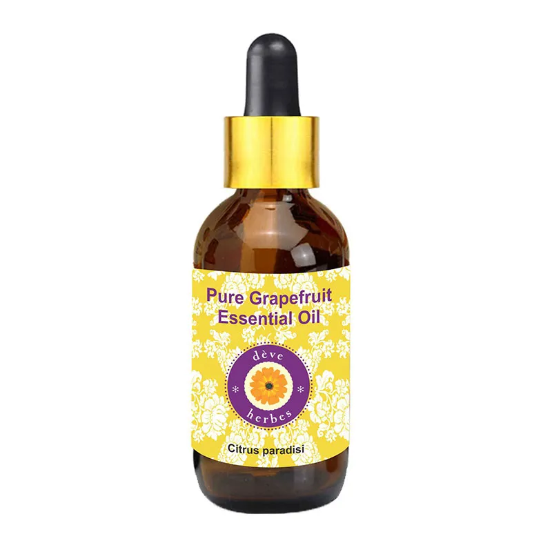 Deve Herbes Pure Grapefruit Essential Oil Citrus Paradisi 100% Therapeutic Steam Distilled