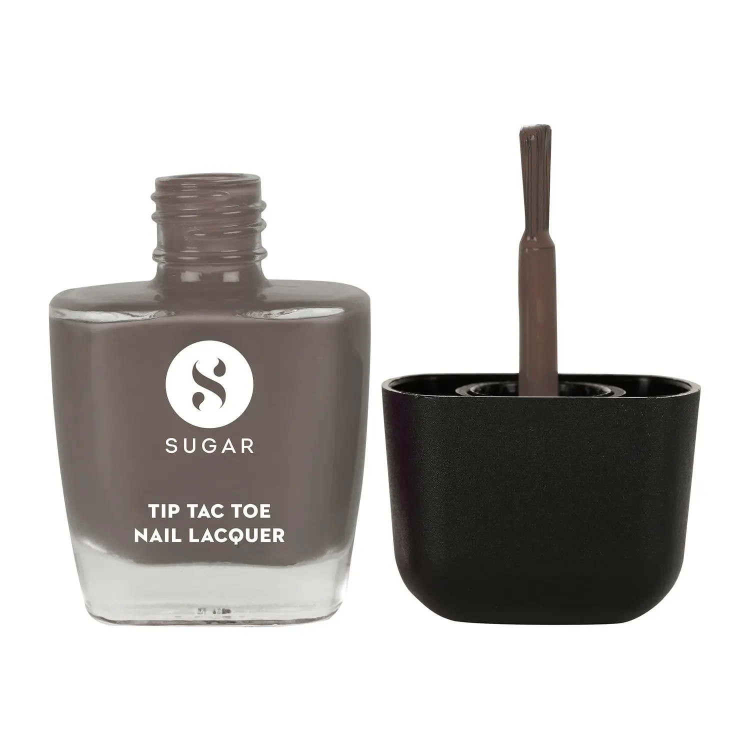 SUGAR Cosmetics Tip Tac Toe Nail Lacquer Classic - 12 To Taupe It All 