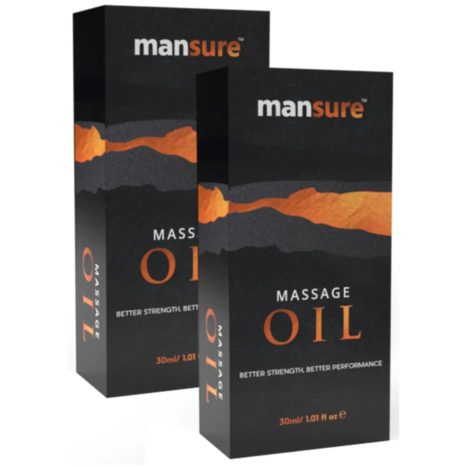 ManSure Massage Oil for Mens Health - 2 Packs (30ml Each)