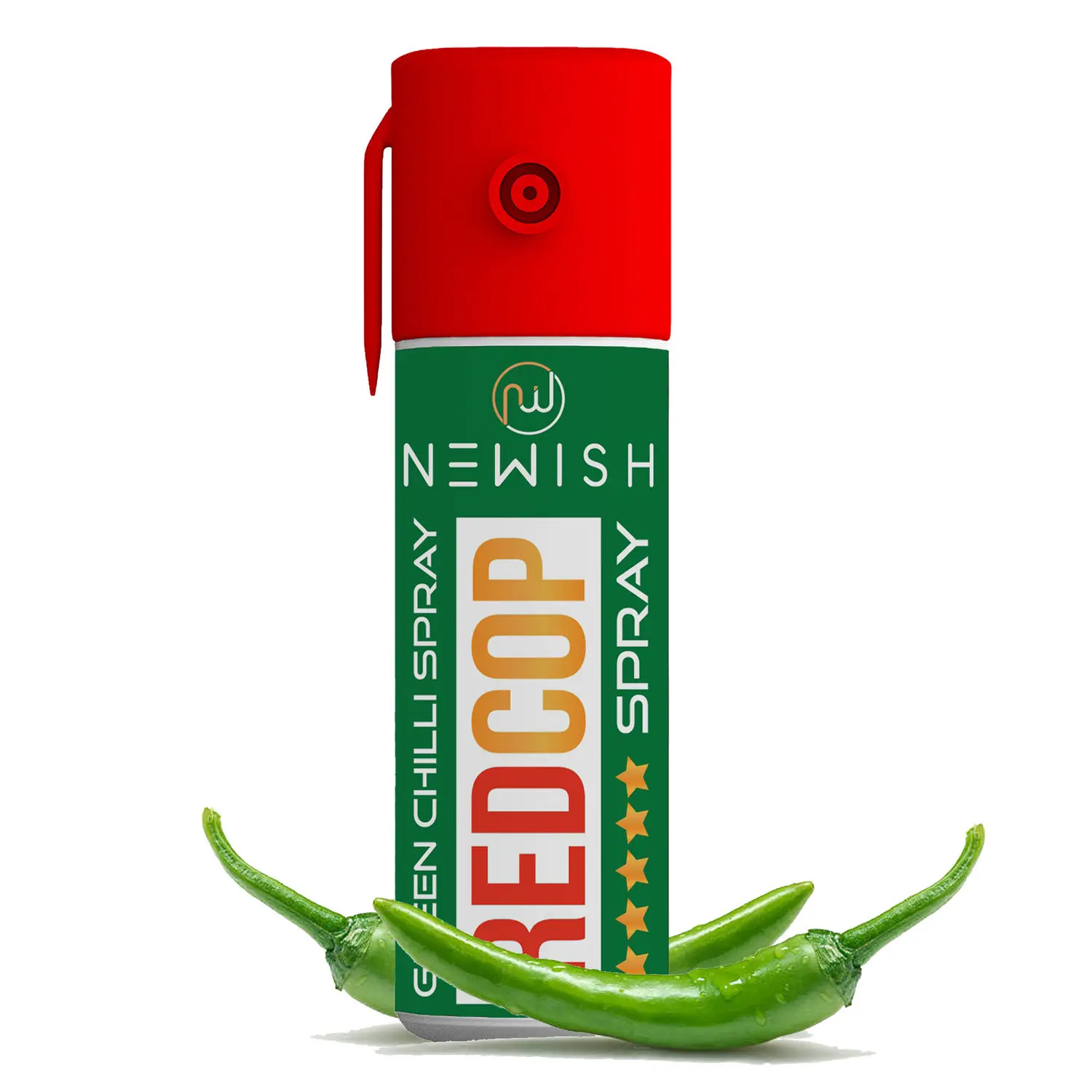 Newish Powerful Self Defence Green Chilli Pepper Spray For Protection & Safety (Pack of 1) For Men & Women 55ml / 35gms