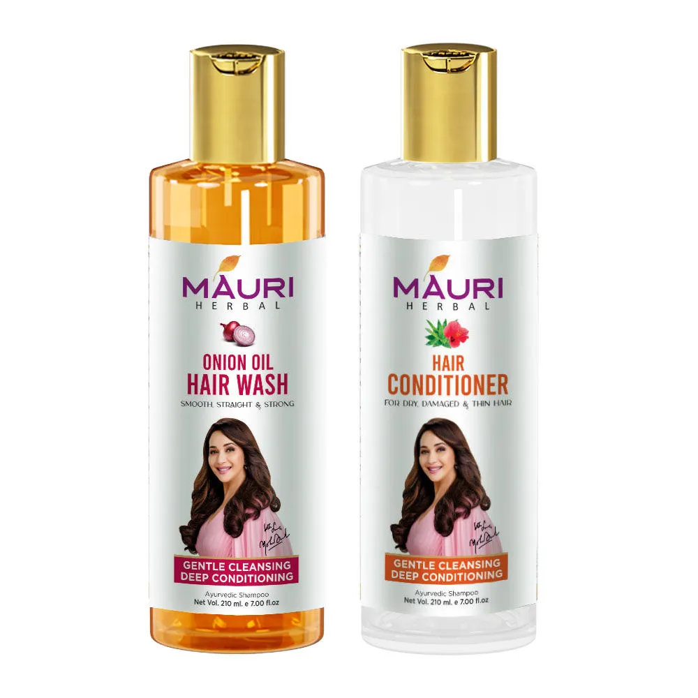 Mauri Herbal Onion Shampoo & Conditioner - Pack Of 2