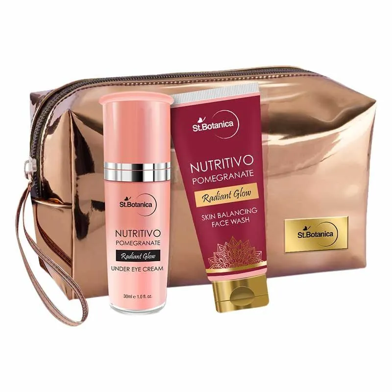 St.Botanica Nutritivo Pomegranate Combo Under Eye Cream + Face Wash & Pouch