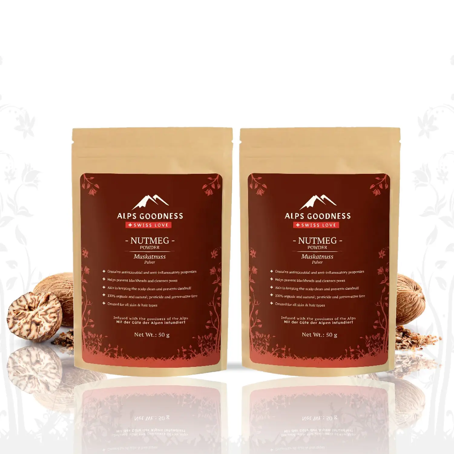 Alps Goodness Powder - Nutmeg (50 g) Pack Of 2