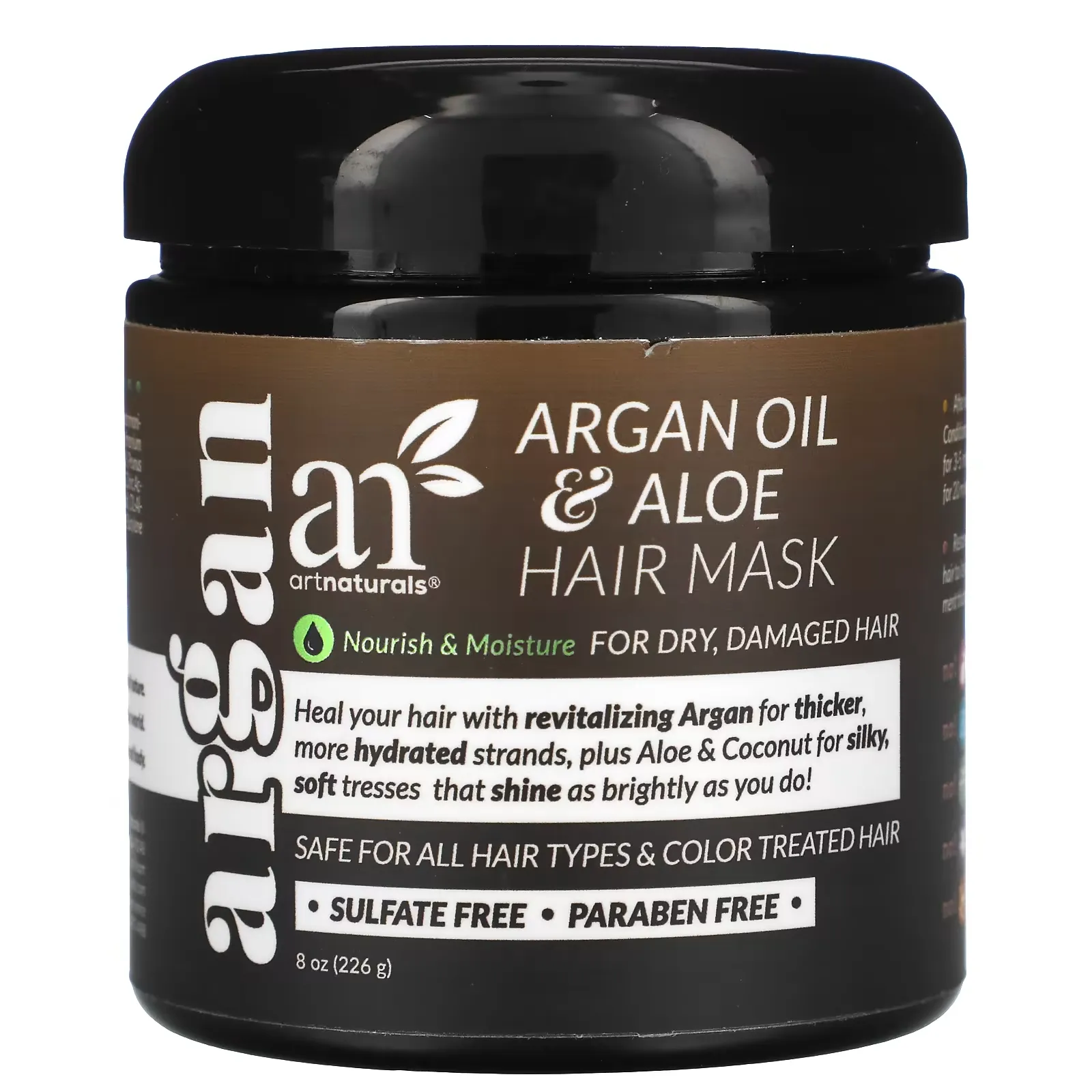 Argan Oil & Aloe Hair Mask, 8 oz (226 g)