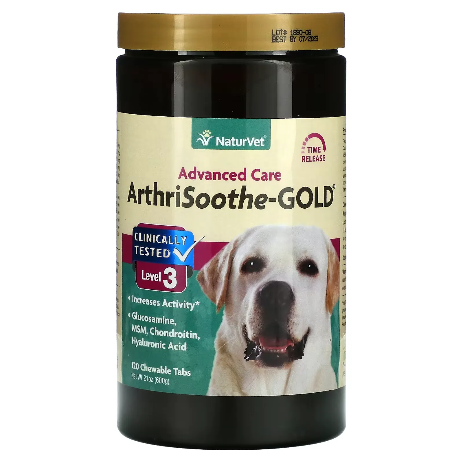 ArthriSoothe-GOLD, Advanced Care, For Dogs & Cats, Level 3, 120 Chewable Tabs, 21 oz (600 g)