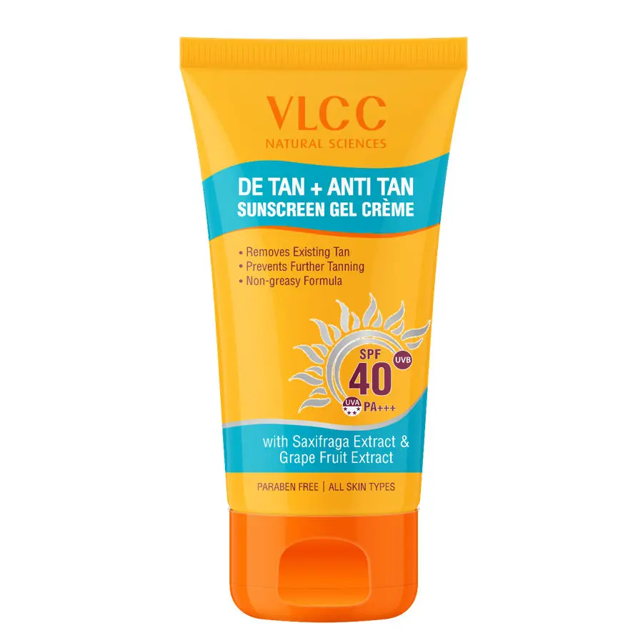 VLCC De Tan + Anti Tan Sunscreen Gel Creme SPF 40 100g