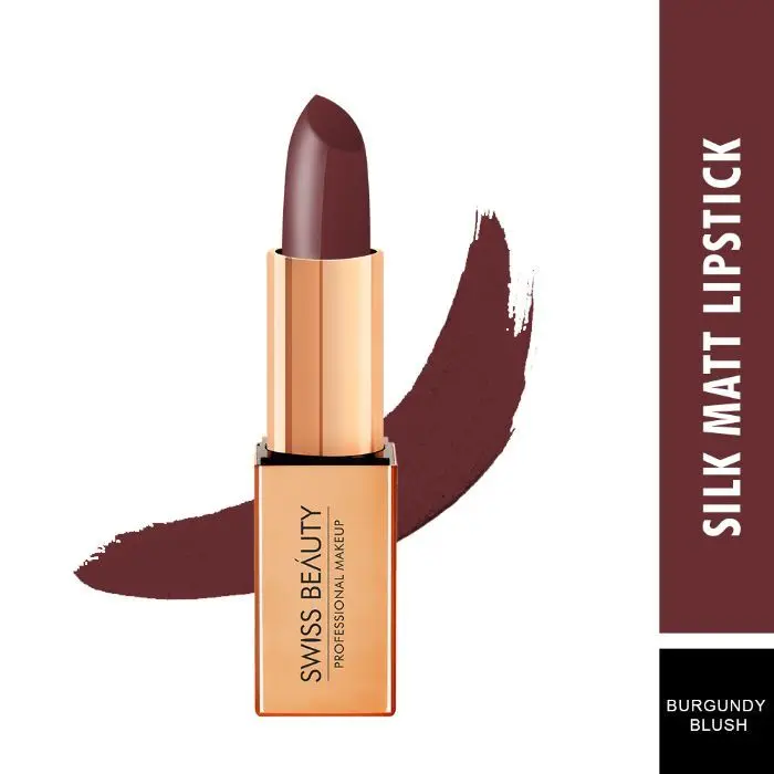 Swiss Beauty - Matte Lipstick 12 Burgundy Blush (3.5 g)