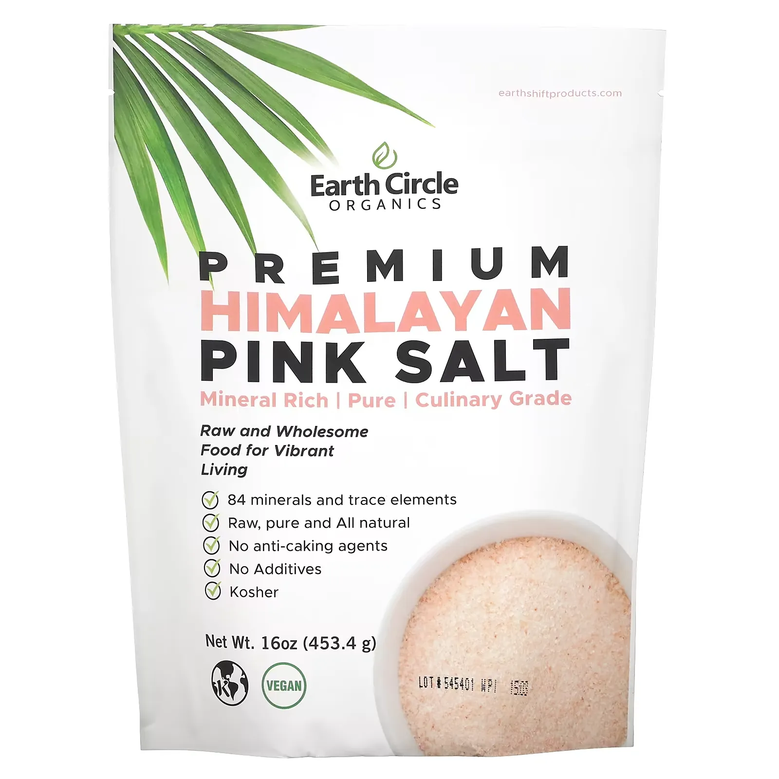 Premium Himalayan Pink Salt, 16 oz (453.4 g)