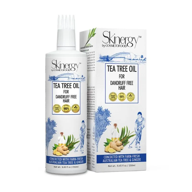 Cosmetofood Skinergy Anti Dandruff Hair Oil With Australian Tea Tree & Ginger Oil