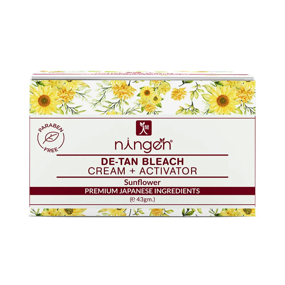 Ningen De-Tan Bleach Cream + Activator - Sunflower