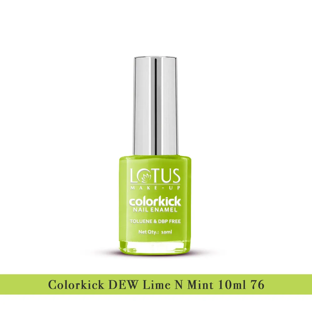 Lotus Make Up Colorkick Nail Enamel - Lime N Mint 76