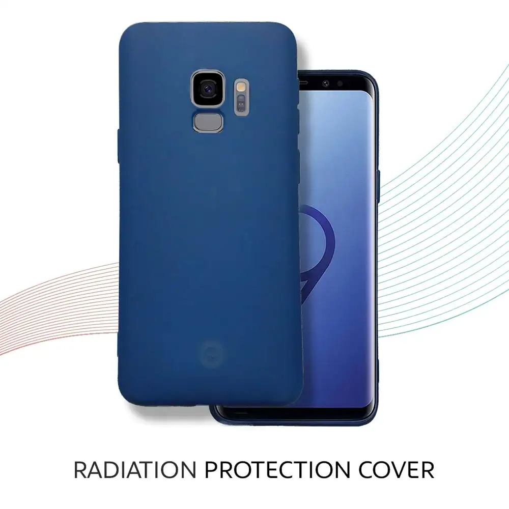 Envirocover Silicon Back Cover for Samsung Galaxy S9,  with Radiation Protection Technology (Blue)