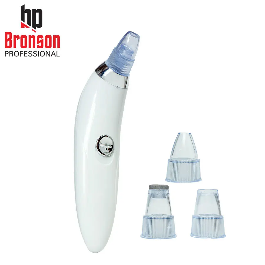 Bronson Professional Blackhead Remover Dermasuction Machine Battery Operated With 4 Nozzles