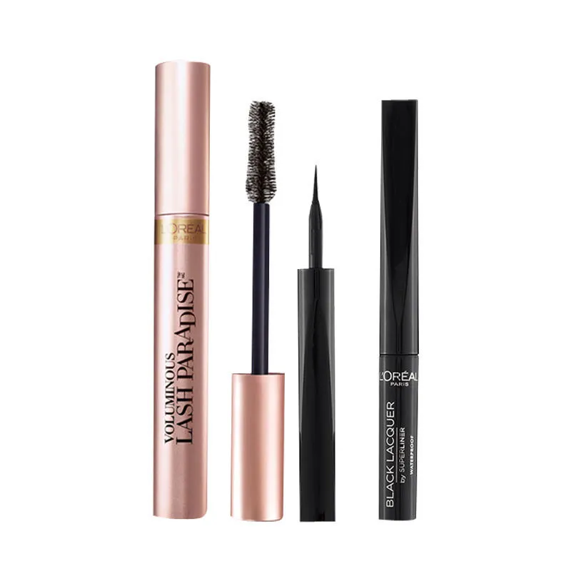 L'Oreal Paris Eye Combo - Lash Paradise Mascara + Black Lacquer Superliner