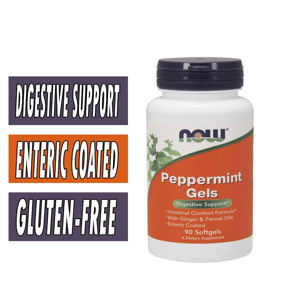 NOW Peppermint Gels - 90 Softgels