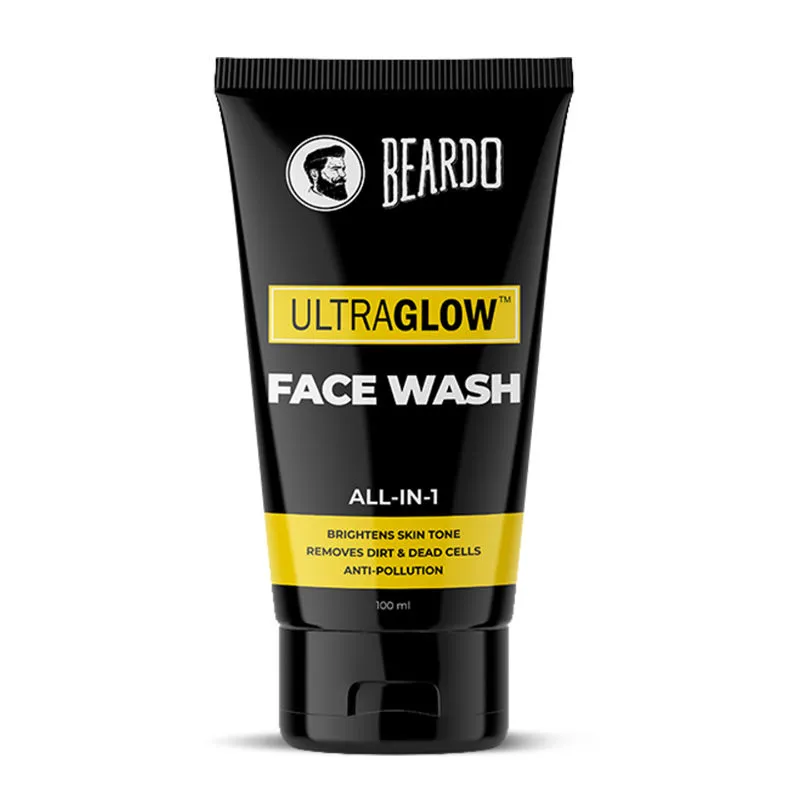 Beardo Ultraglow Face Wash for Men, | Brightens Skin Tone and Reduces Dark Spots