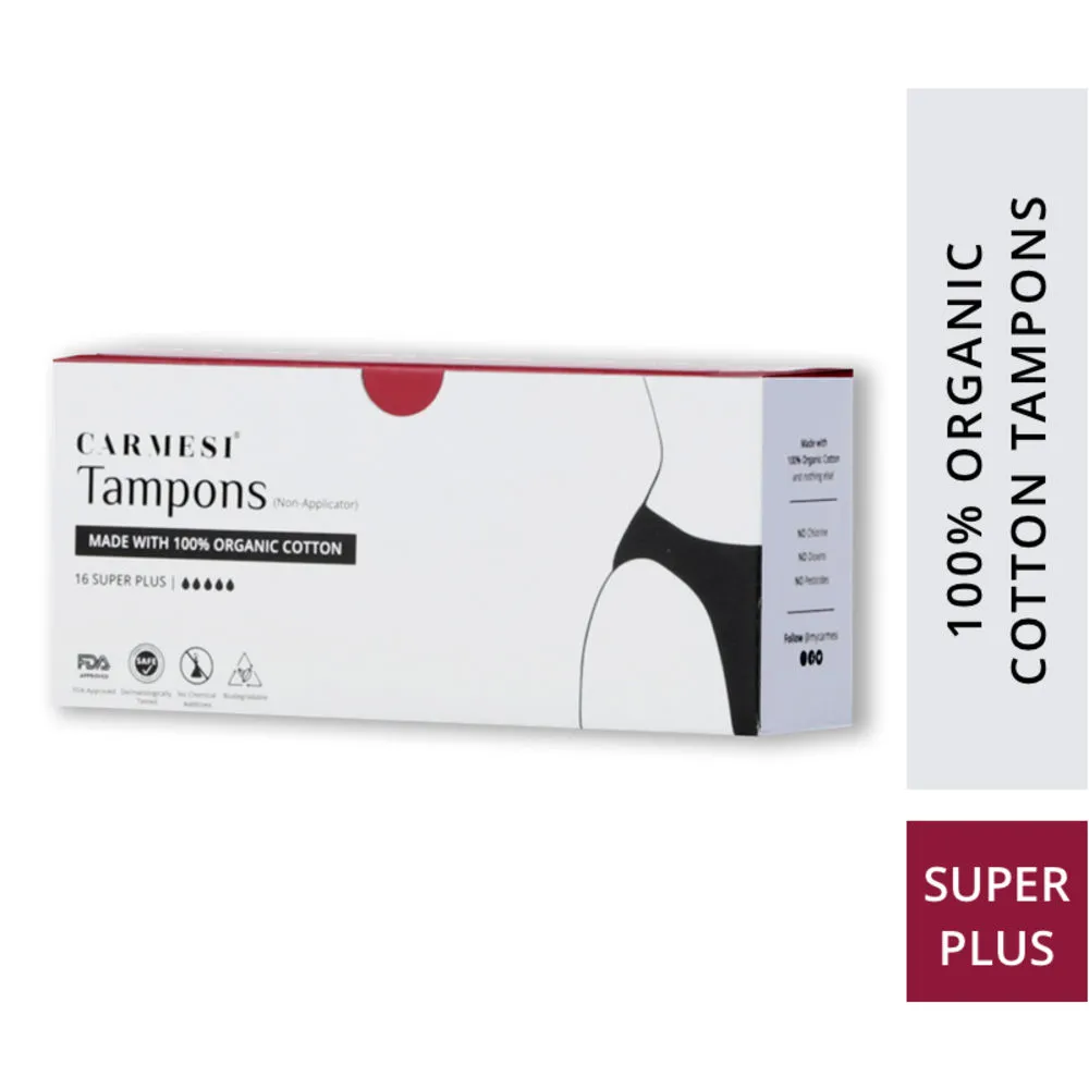 Carmesi 100% Organic Cotton Tampons Super Plus