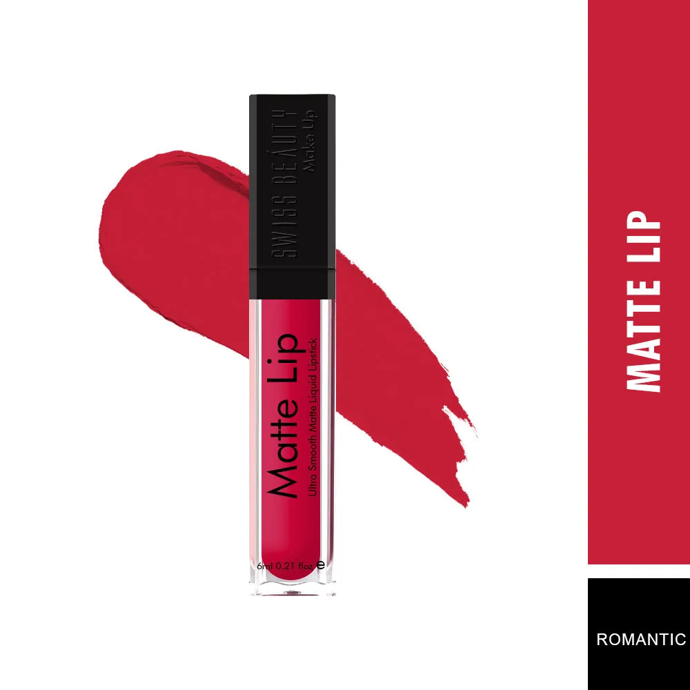 Swiss Beauty Matte Lip Ultra Smooth Matte Liquid Lipstick - 36 Romantic