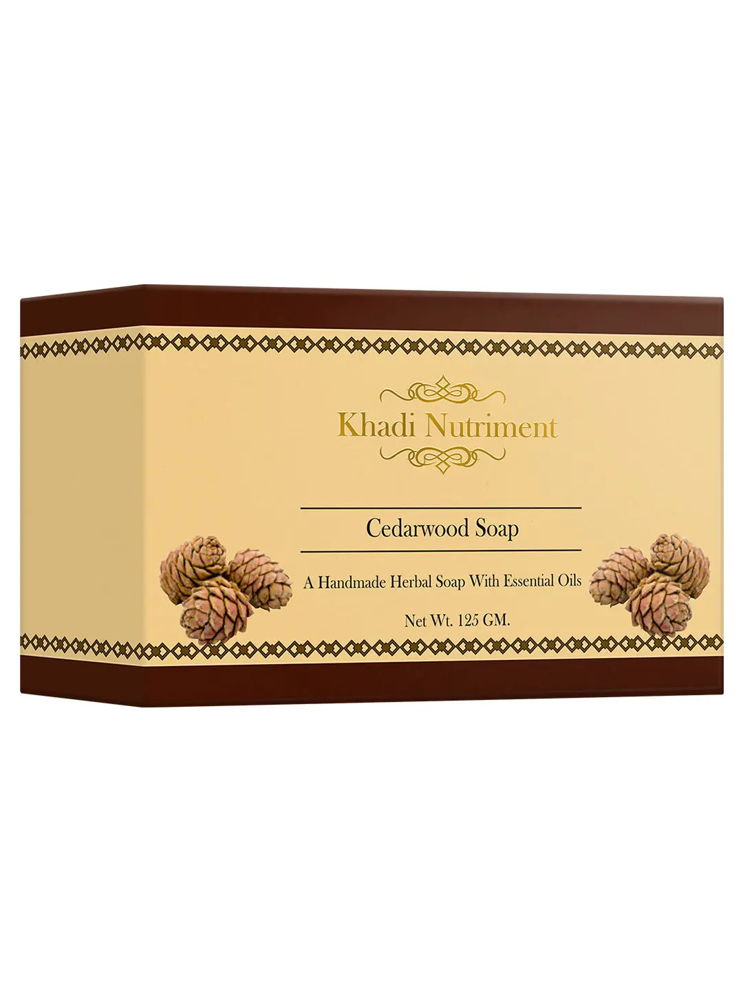 Khadi Nutriment Cedarwood Soap, 125 gm Soap for Unisex (Pack of 1)