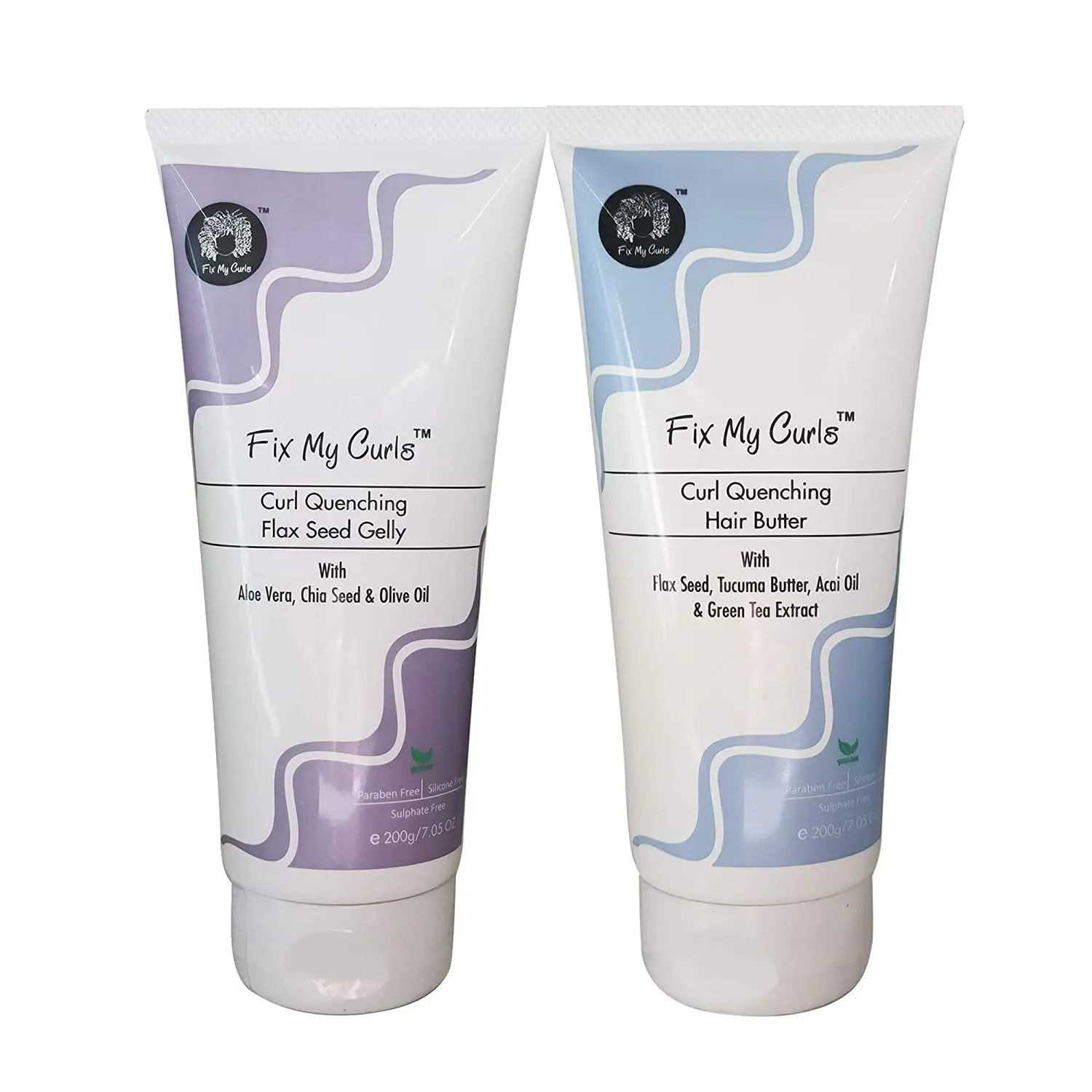 Fix My Curls Curl Quenching Moisture Bundle For Curly And Wavy Hair, 200GM Each