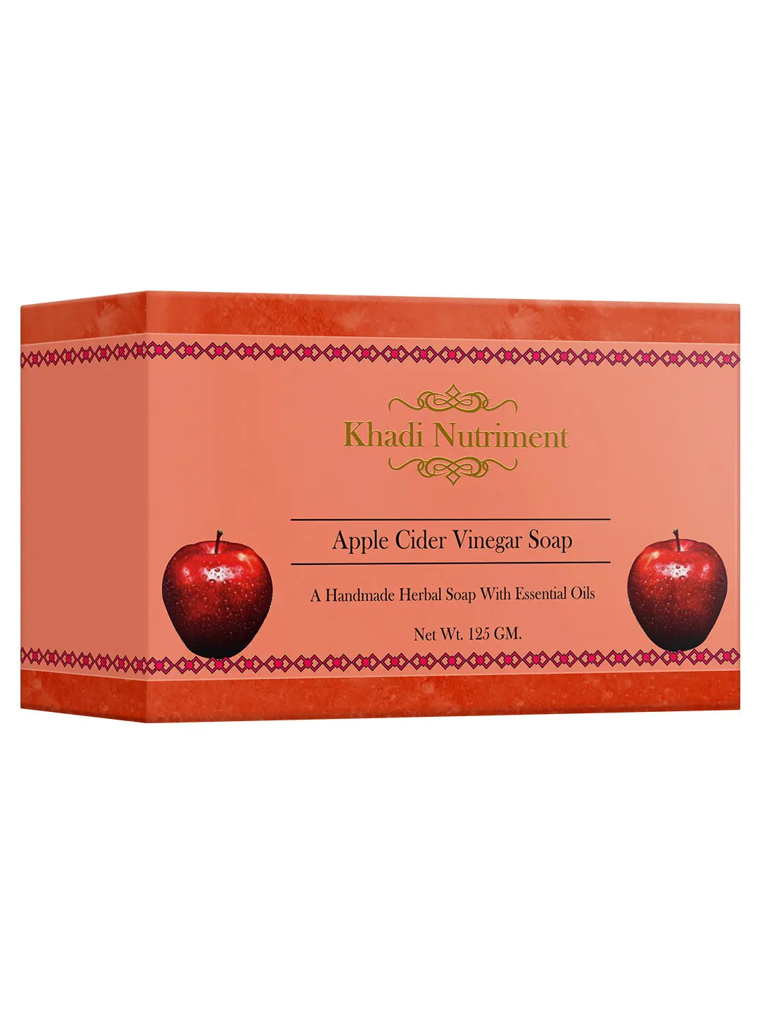 Khadi Nutriment Apple Cider Vinegar Soap,125 gm Soap for Unisex (Pack of 1)