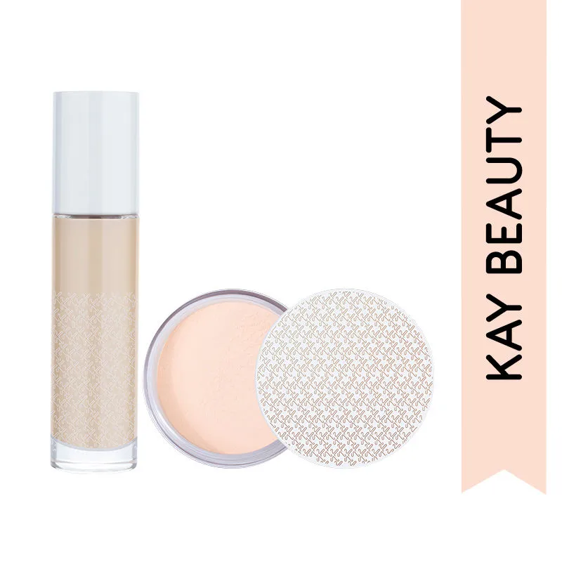 Kay Beauty Ultimate Base Combo - Foundation & Loose Powder