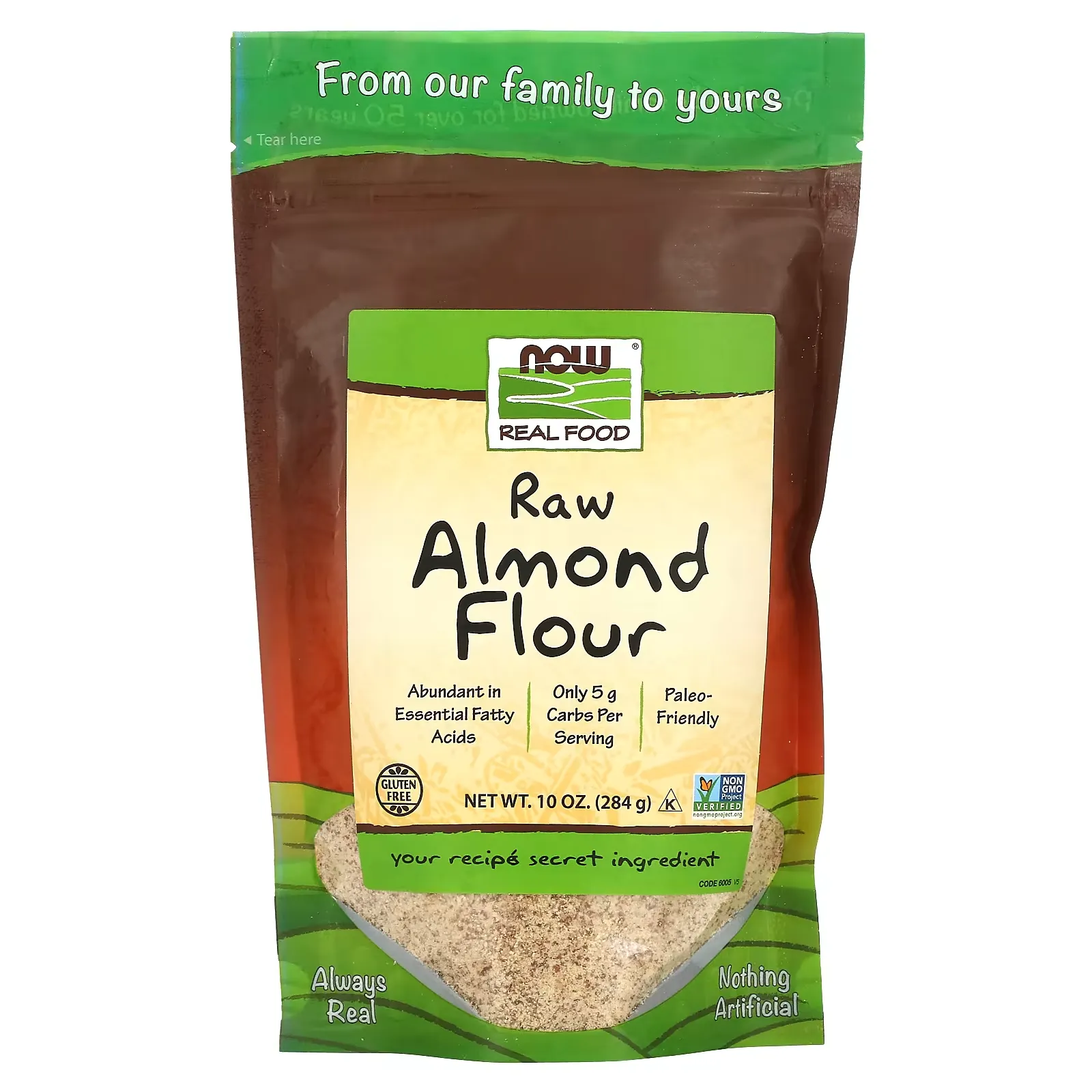 Real Food, Raw Almond Flour, 10 oz (284 g)