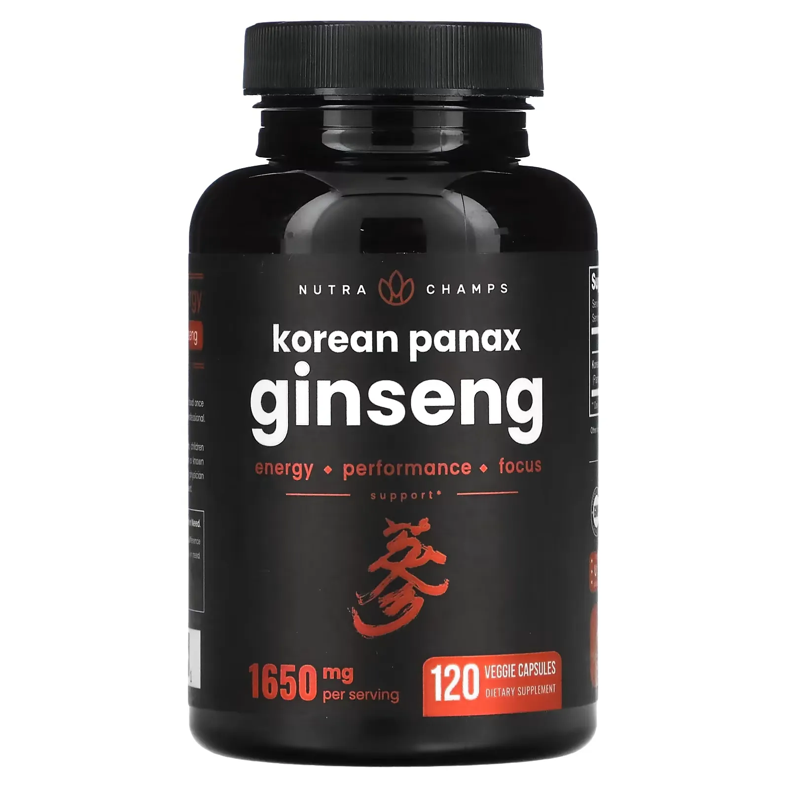 Korean Panax Ginseng, 825 mg, 120 Veggie Capsules