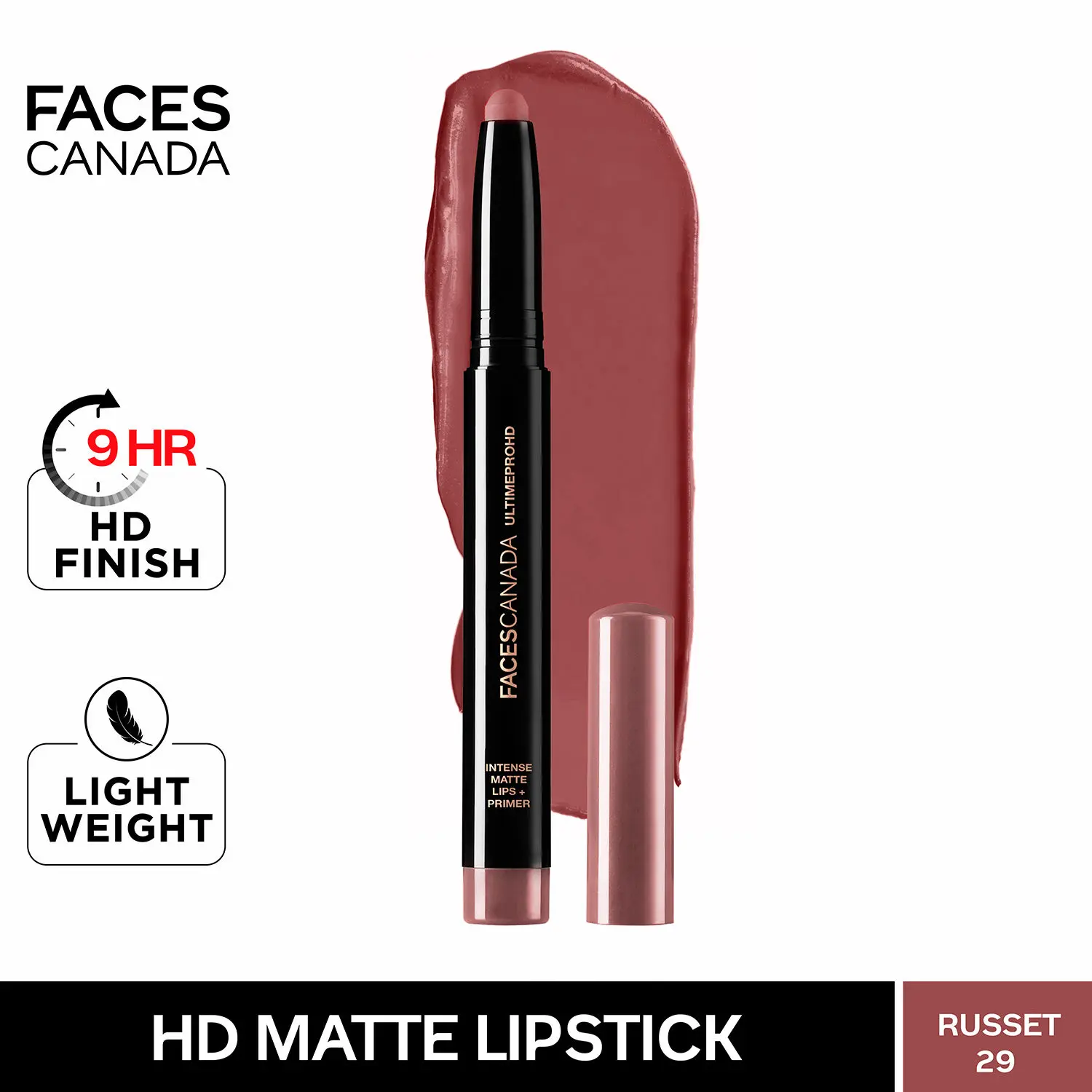 Faces Canada Ultimepro Hd Intense Matte Lips + Primer Russet 29 1.4gm