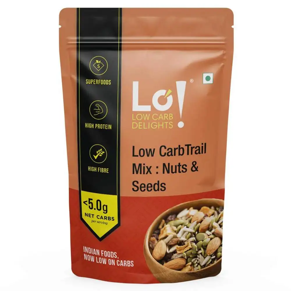 Lo! Foods Low Carb Trail Mix : Nuts & Seeds,  Unflavoured  250 g