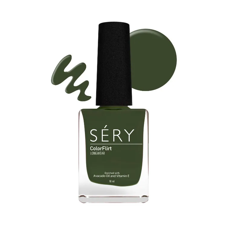 SERY Colorflirt Nail Paint - Olive Thrill