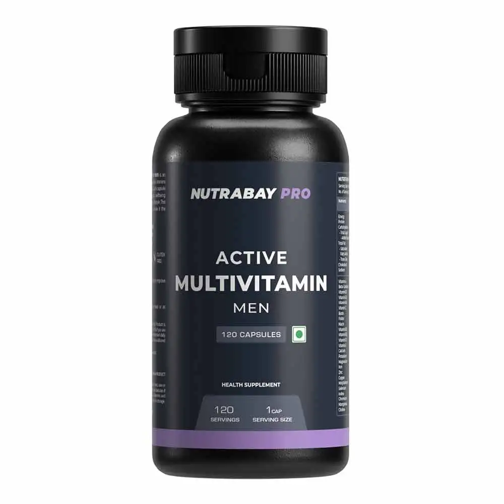 Nutrabay Pro Active Multivitamin Men,  120 capsules  Unflavoured