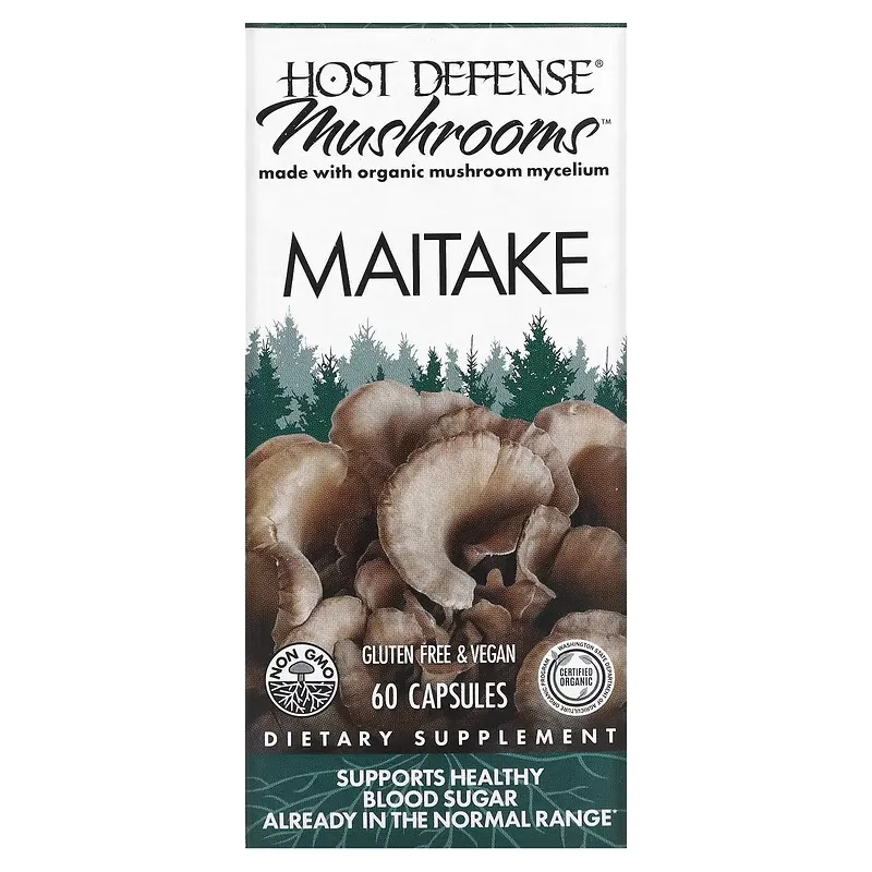 Host Defense Mushrooms, Maitake, 60 Capsules