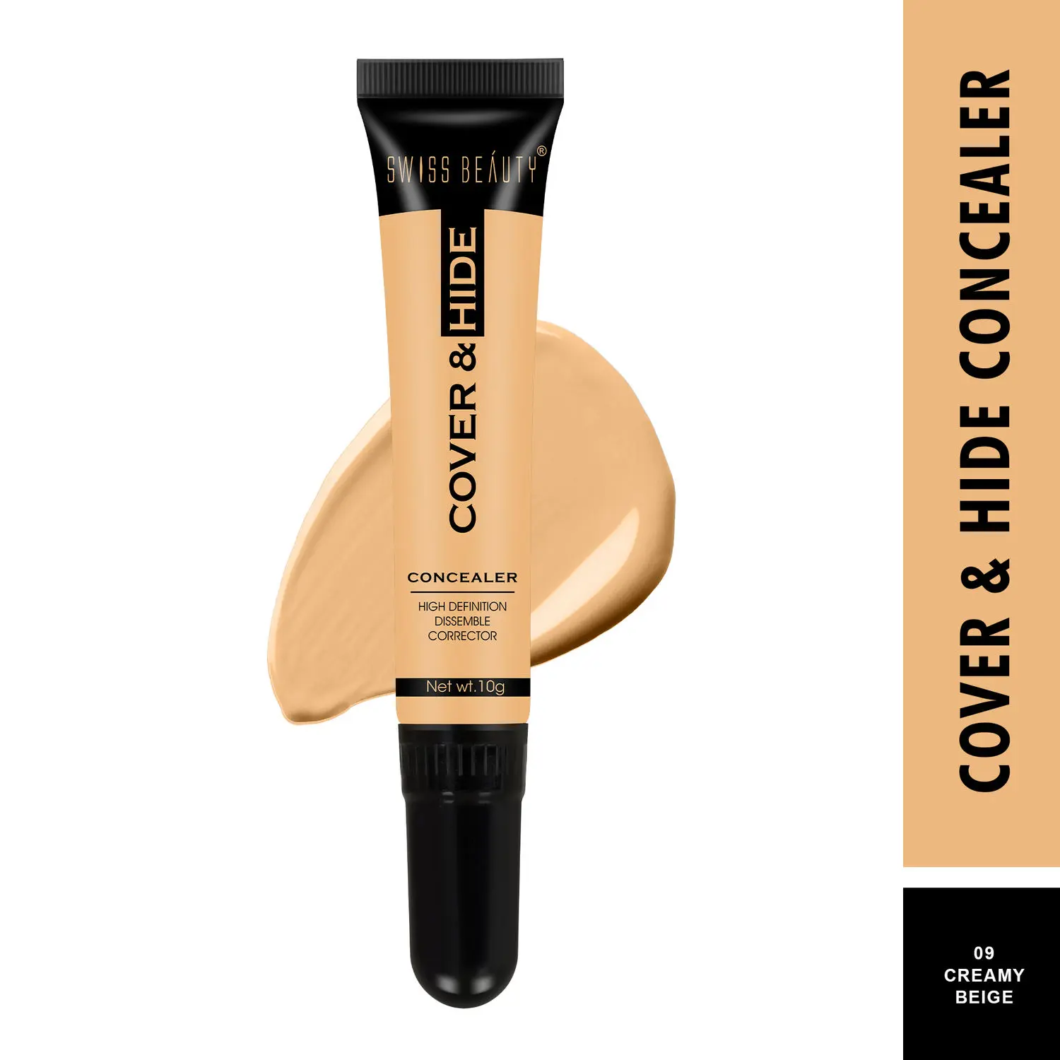 Swiss Beauty Cover & Hide Concealer 09 Creamy Beige (12 g)