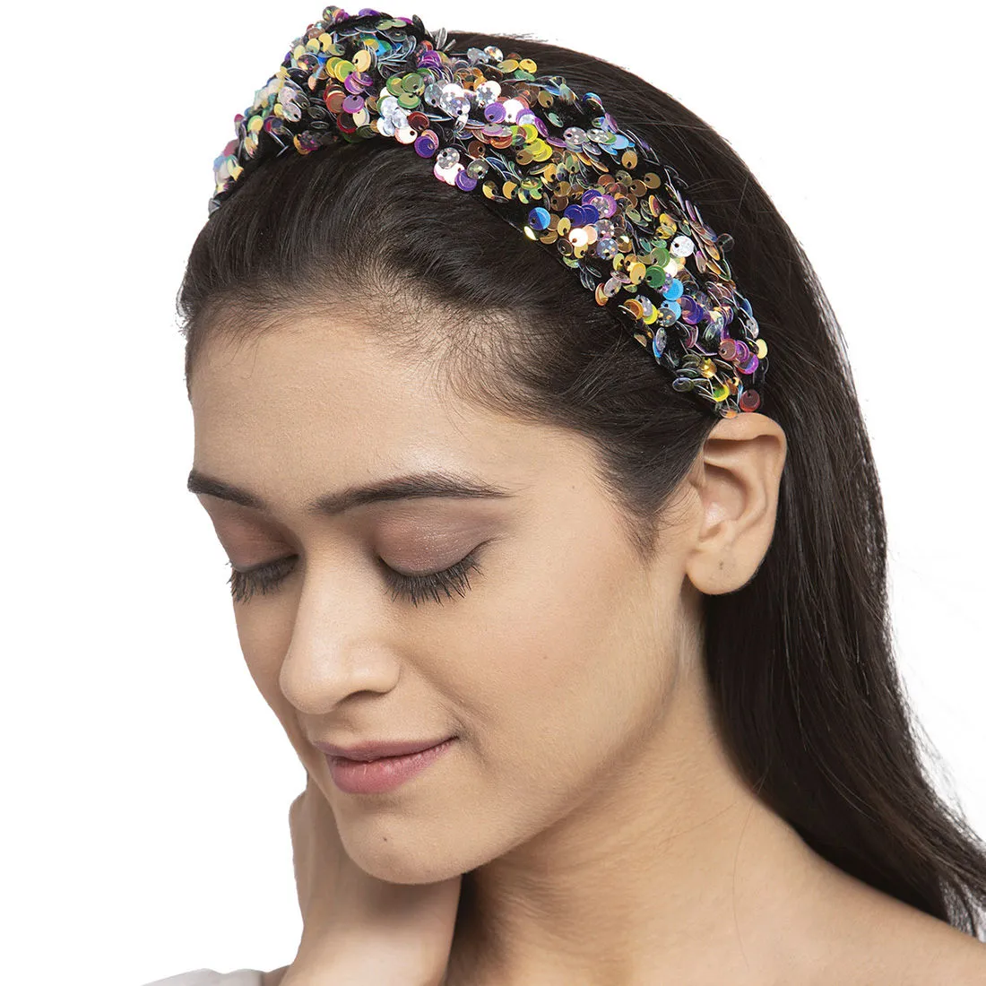 Ferosh Multicolor Sequin Party Hairband