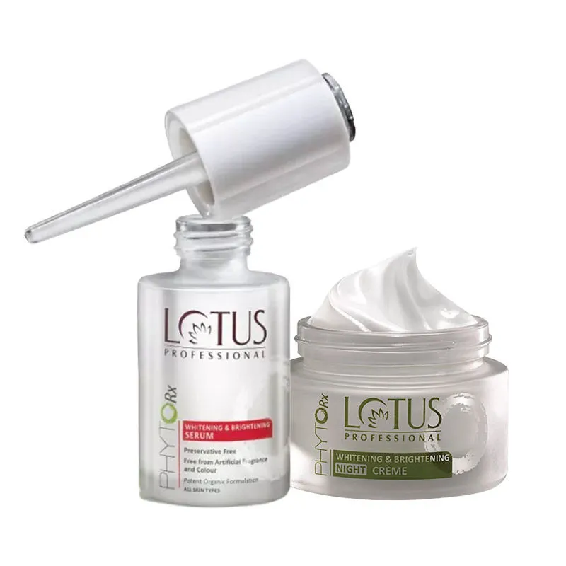 Lotus Professional Phyto-Rx Whitening & Brightening Serum & Night Creme Combo