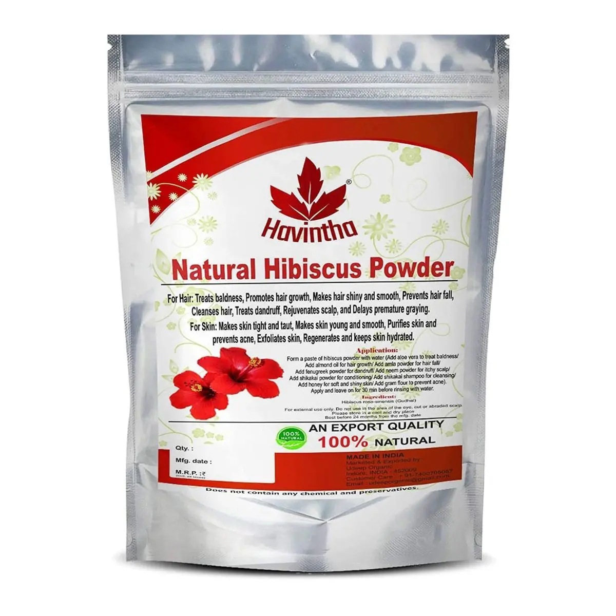 Natural Hibiscus Flower Powder (227 g)