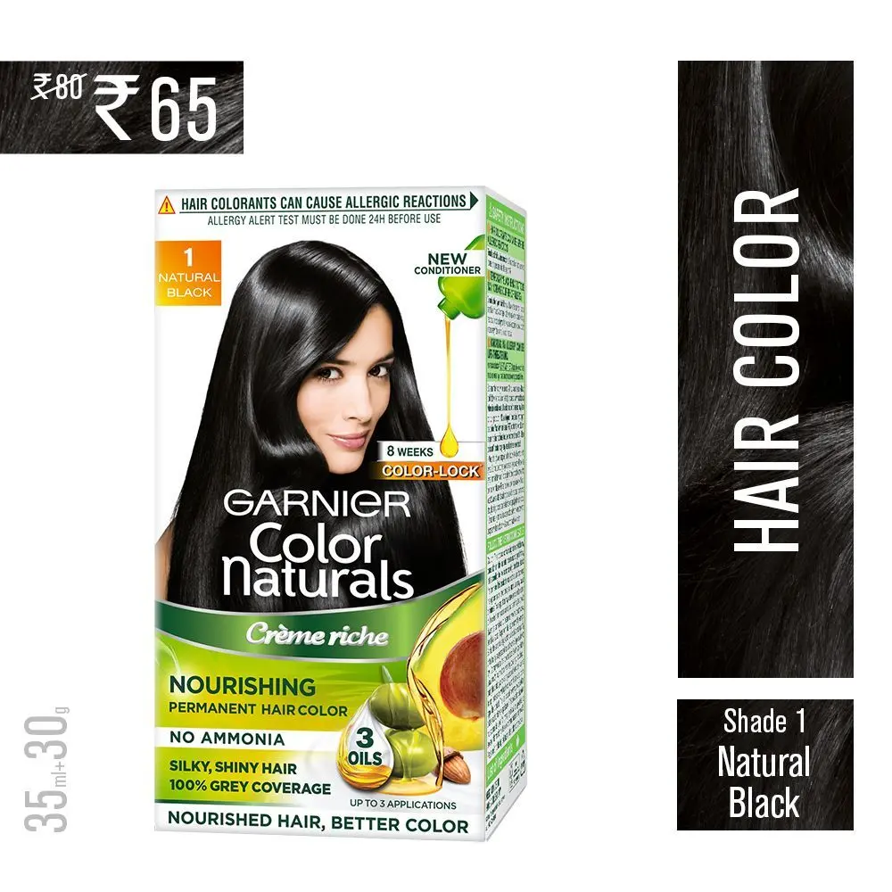 Garnier Color Naturals Cream Natural Black 1 (35ml + 30 g)