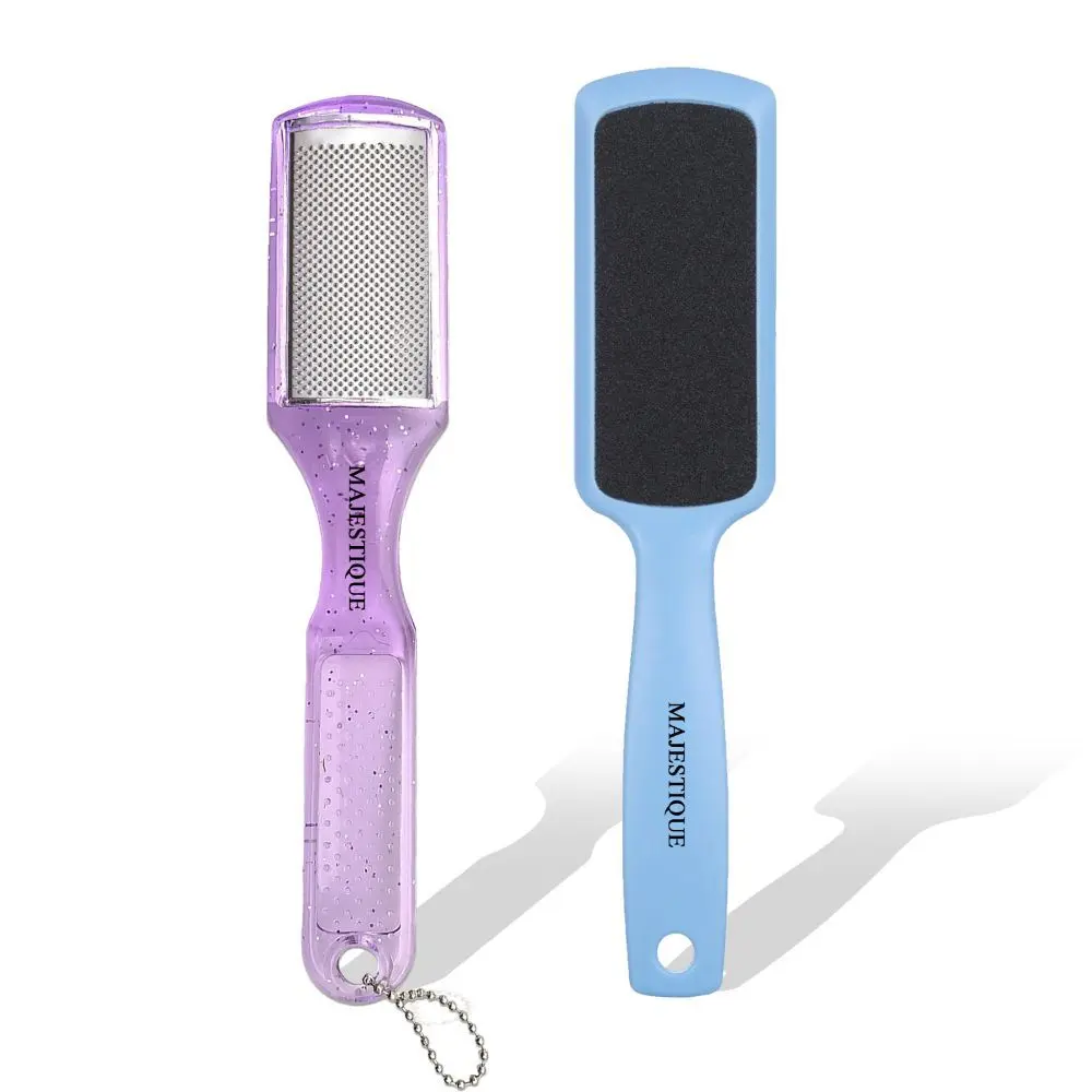 Majestique Pedicure Double Sided Foot Scrubber Tools for Wet and Dry Feet - Color May Vary