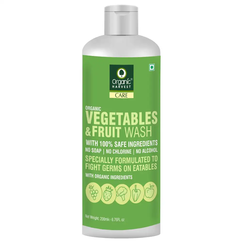 Organic Harvest Vegetables & Fruits Wash,  Fragrance Free  200 ml  Protection from Germs