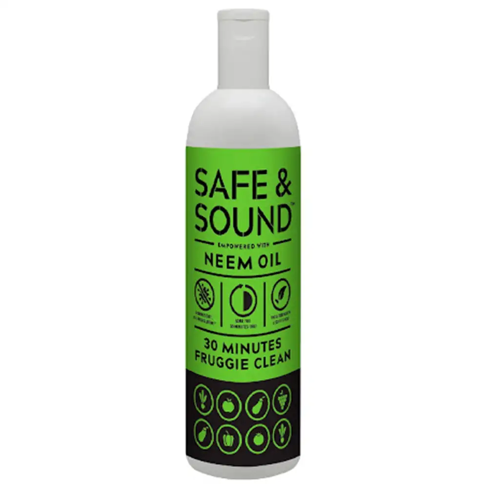 Safe & Sound 30 Minutes Fruggie Clean,  Neem  500 ml  Fruits & Vegetable Wash