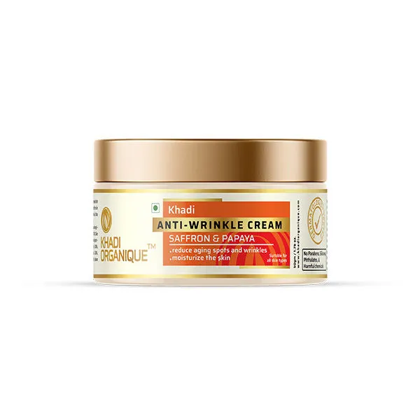 Khadi Organique Saffron & Papaya Anti Wrinkle Cream