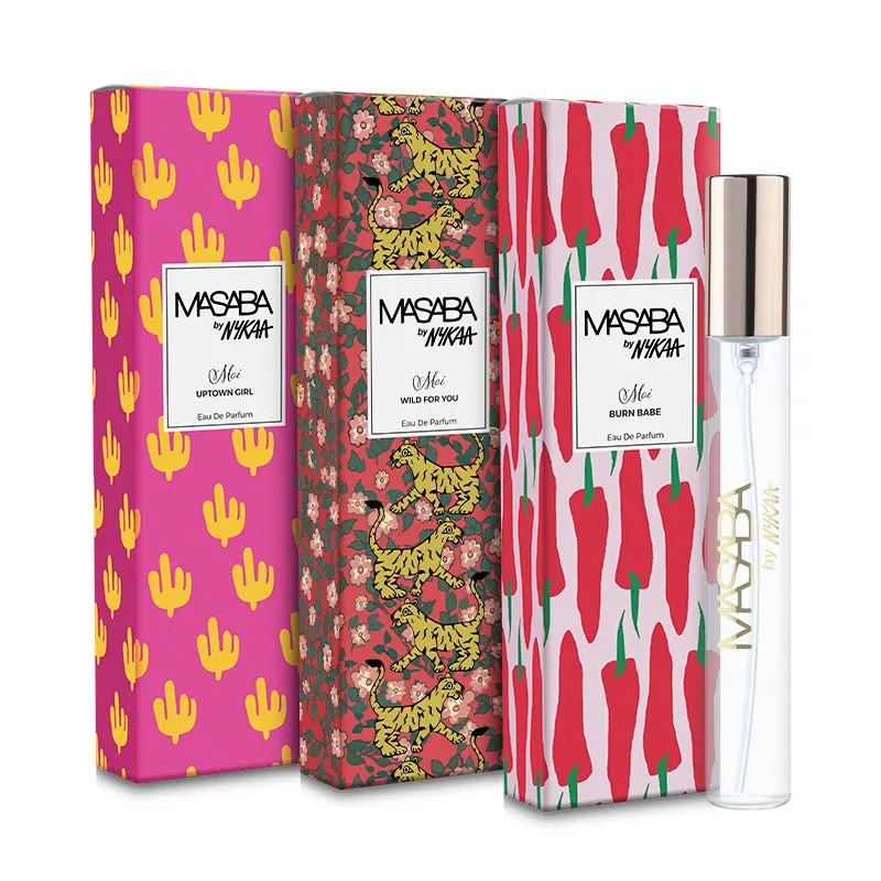 Masaba By  Mini Fragrance Gift Combo Set - Burn Babe + Uptown Girl + Wild For You