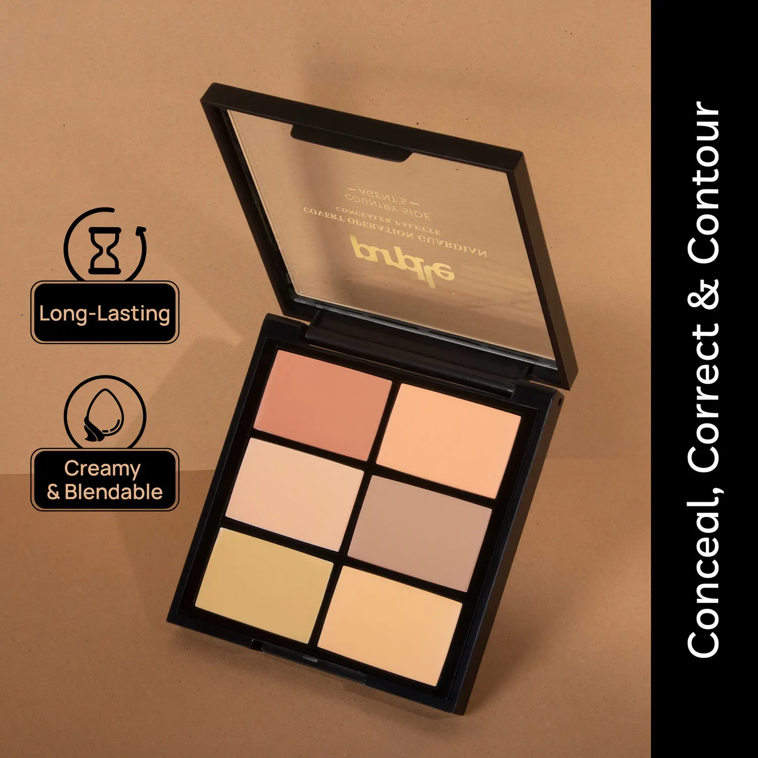 Purplle Concealer Palette (Light Skin / Fair Skin), Covert Operation Guardian - Country - Side Agent 5 (12 g)