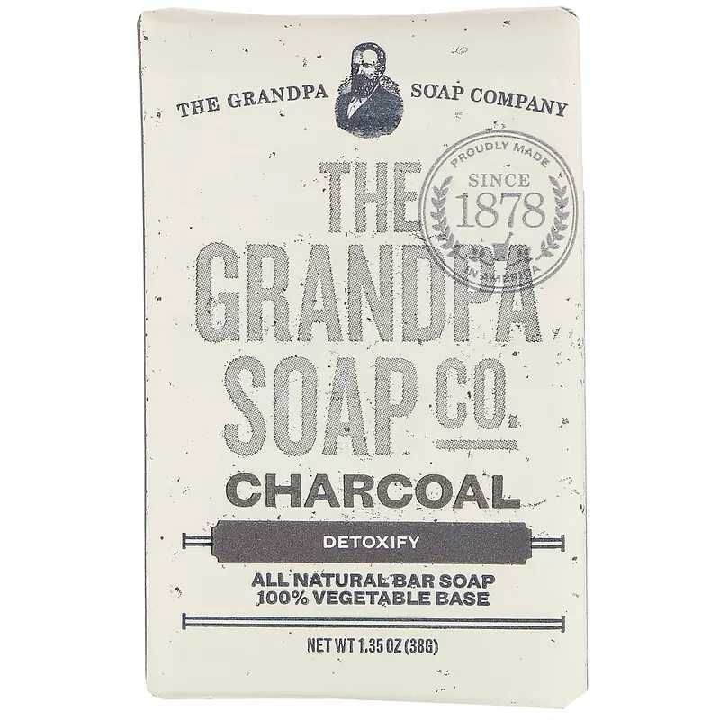 Face & Body Bar Soap, Detoxify, Charcoal, 1.35 oz (38 g)