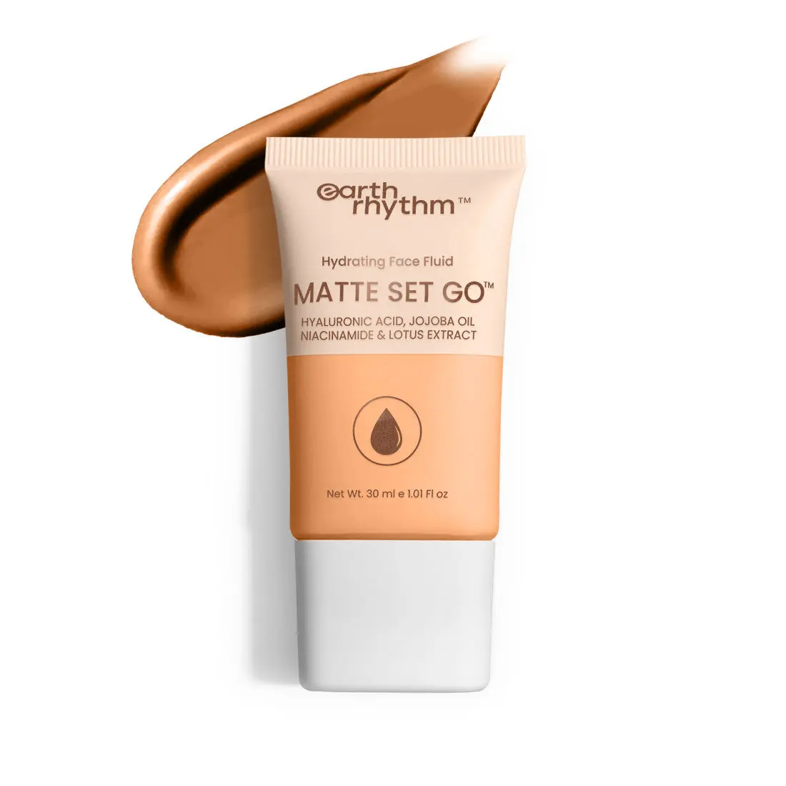 Earth Rhythm Hydrating Matte Set Go Face Fluid Foundation | SPF 30, PA++++ - TOASTY TAUT